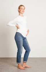 Liv Long Sleeve Maternity Crew Neck Tee