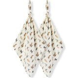 Organic Cotton Two-Piece Burp Cloth Set
