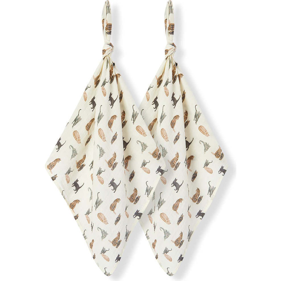 Organic Cotton Two-Piece Burp Cloth Set