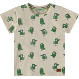 Birds Print Short Sleeve T-Shirt