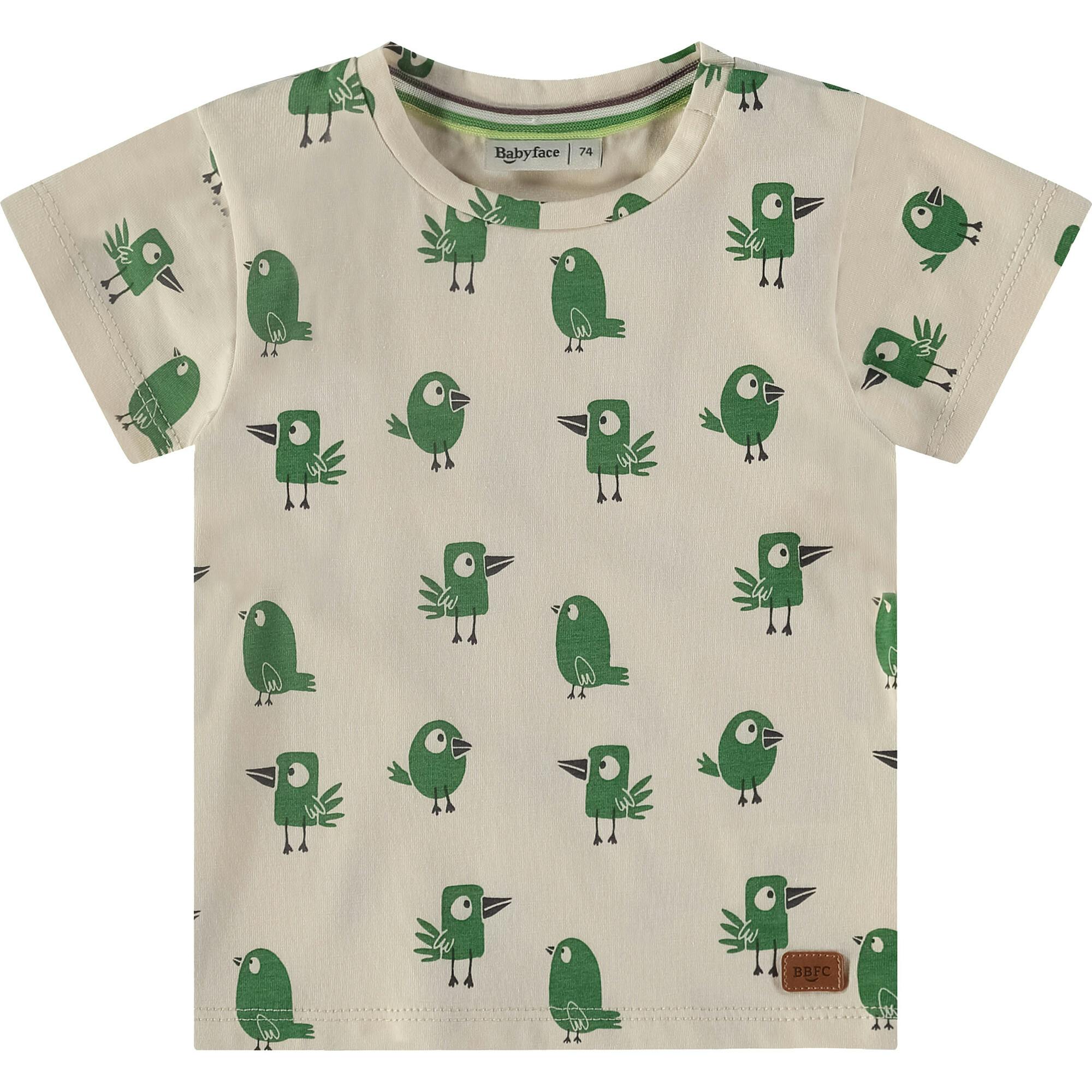 Birds Print Short Sleeve T-Shirt