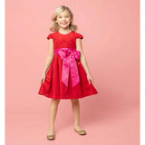 Lilibet Velvet & Satin Party Dress