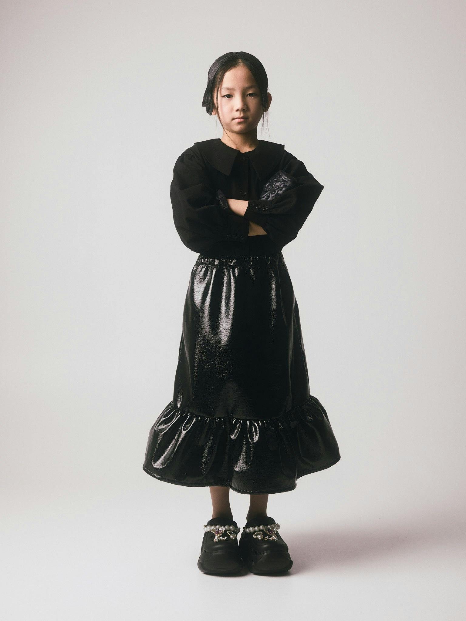 Mia Collar Shirt Black
