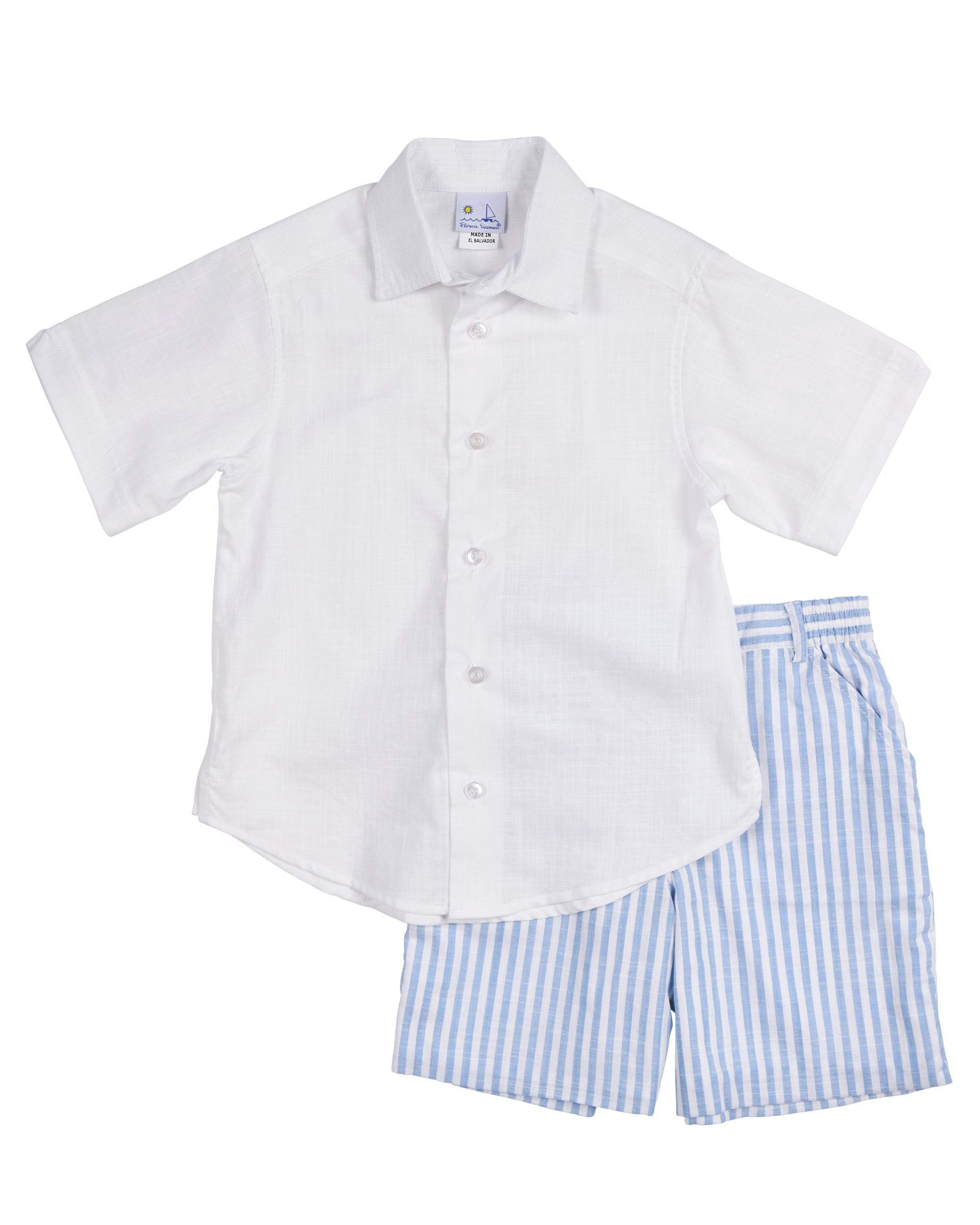 Stripe Linen-Look Short