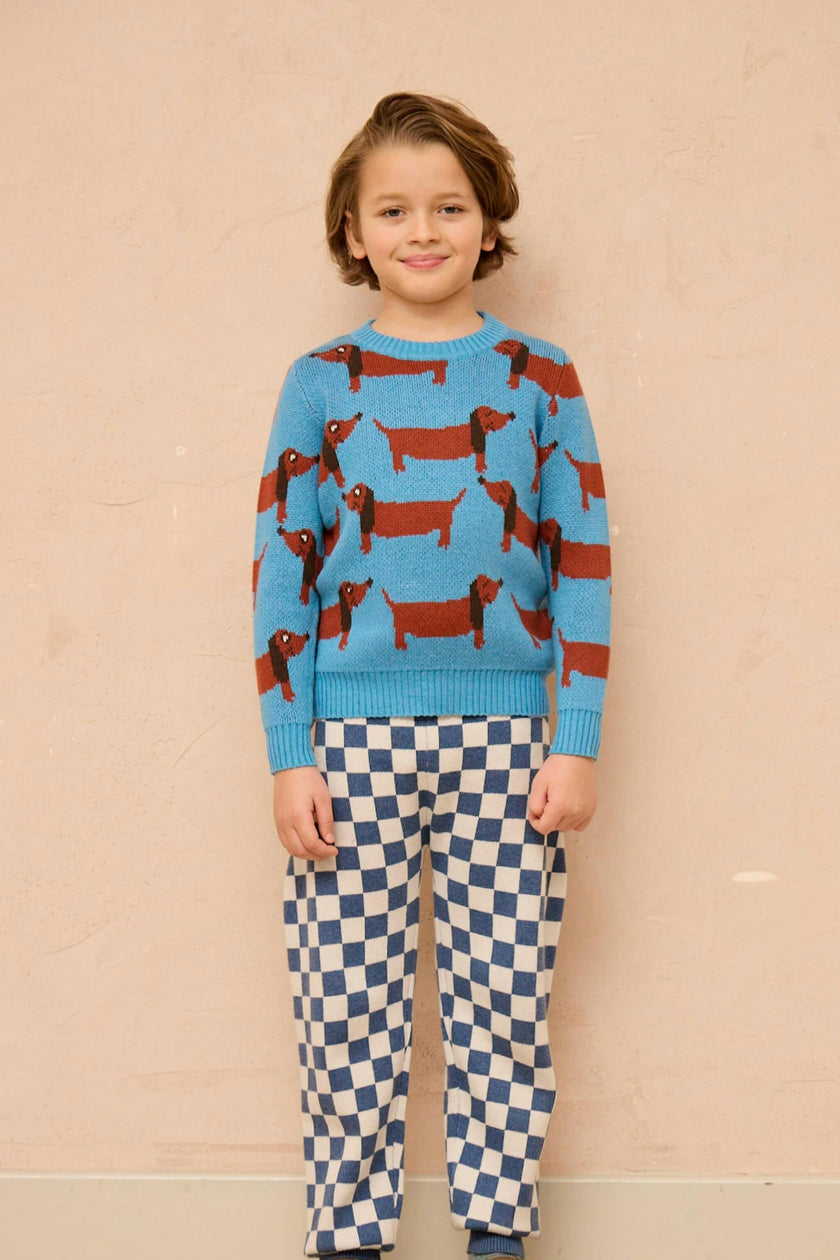 Dachshund Jumper | Iceland Blue