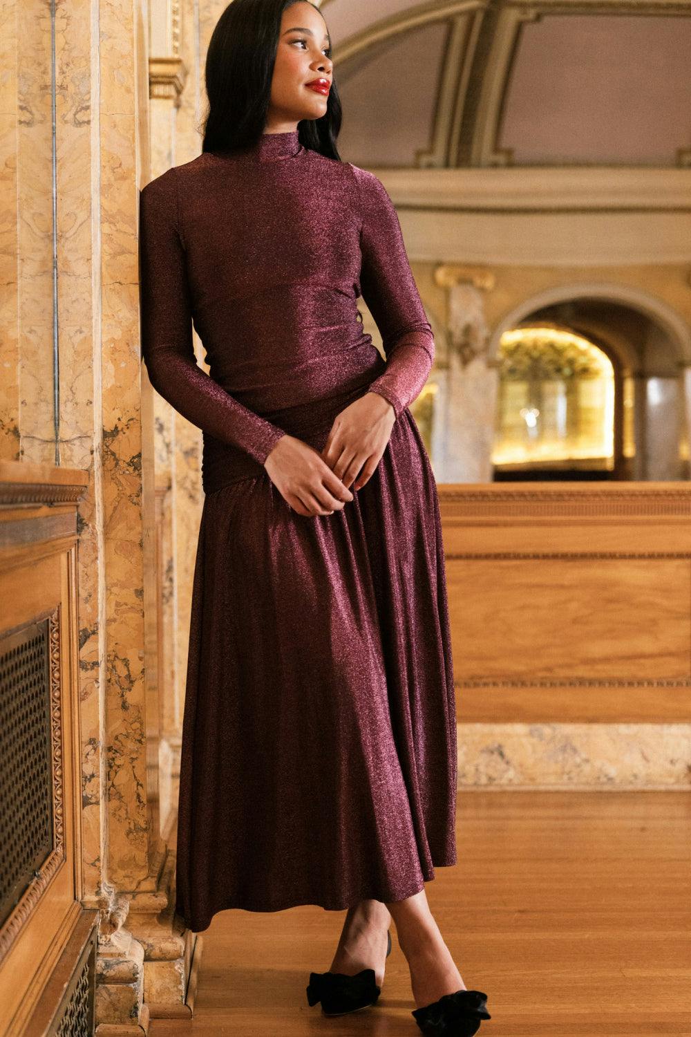 Dita Skirt in Sangria
