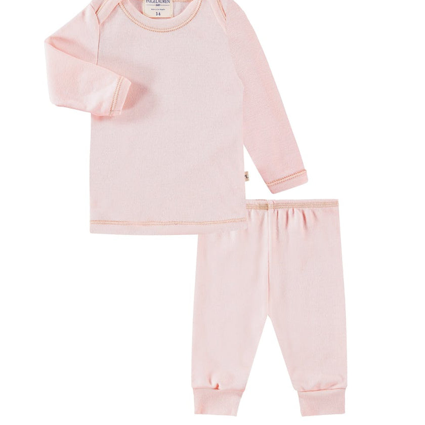 Rib Lap Tee and Legging Set