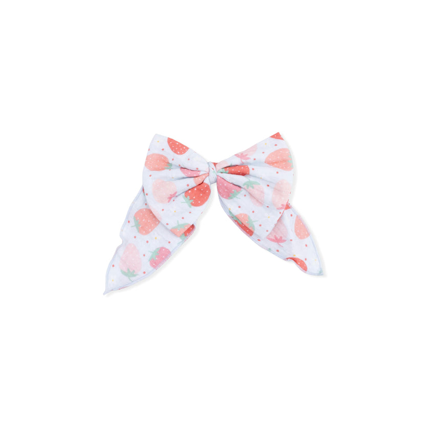 Strawberry Bliss - Jill Dress with Bloomer & Large Bow