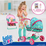 Baby Alive: Travel N' Feed Set - 7pcs - Green
