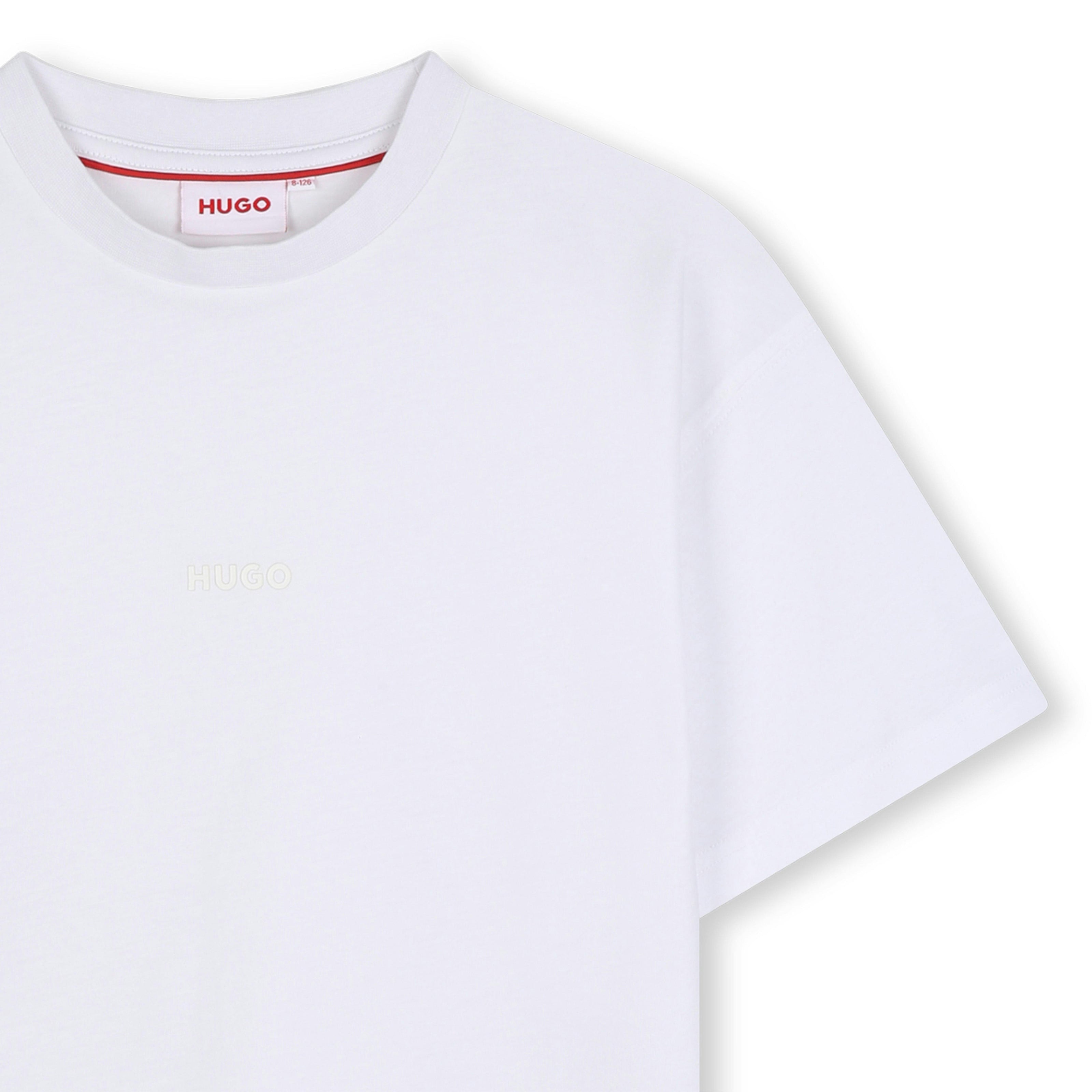 White Logo Short Sleeve T‑Shirt
