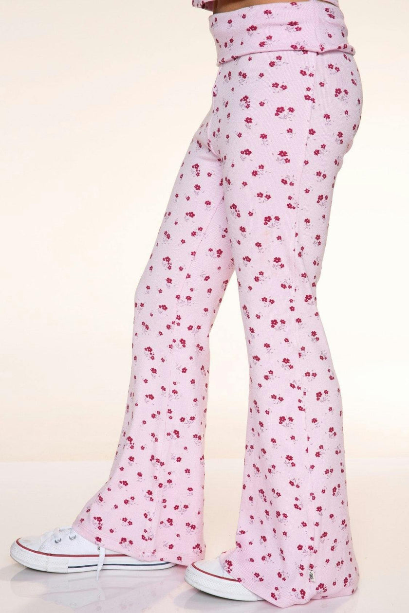 Foldover Rib Flare Legging