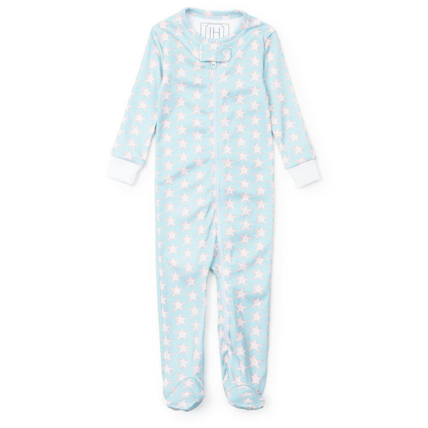 Parker Zipper Pajama - Seaside Starfish