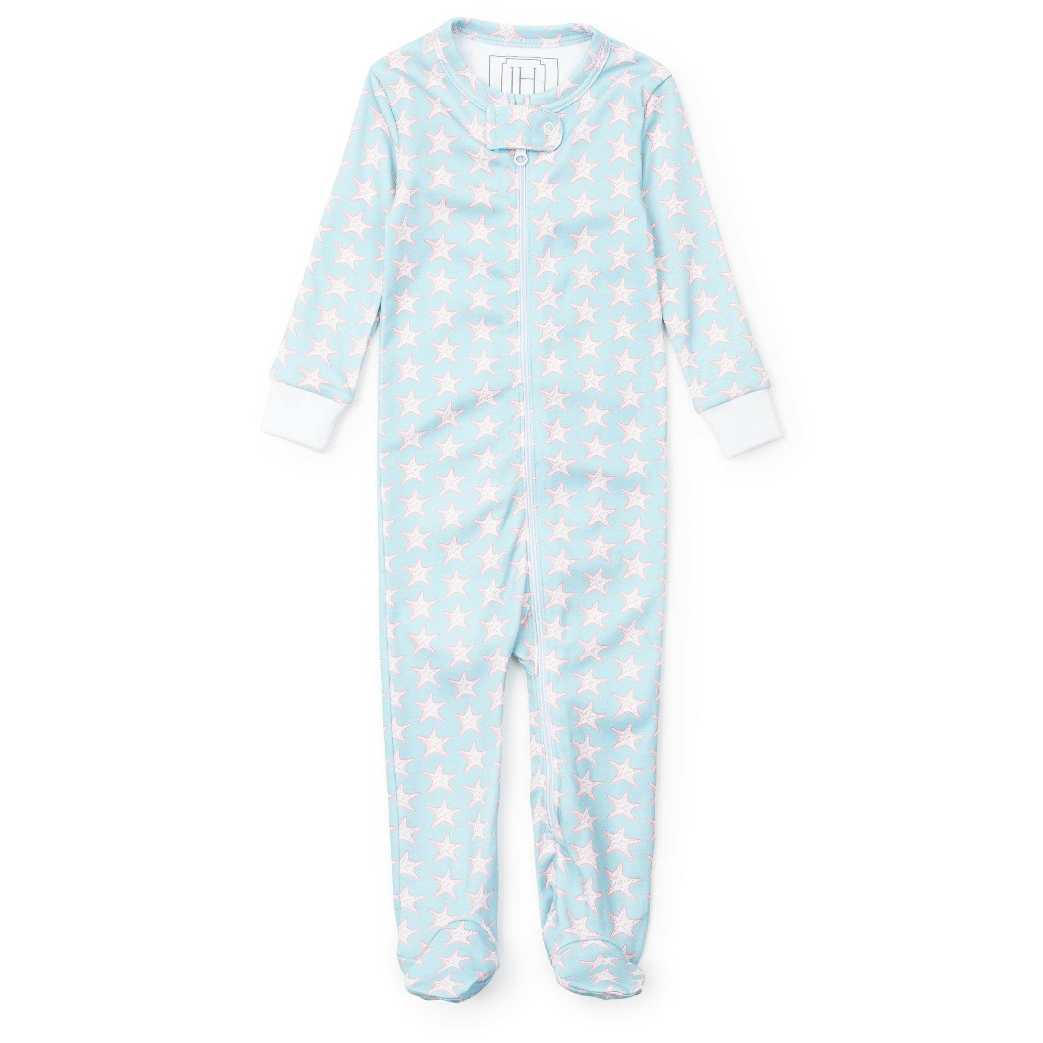 Parker Zipper Pajama - Seaside Starfish
