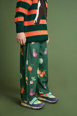VEGETABLE QUILTED PANTS GREEN