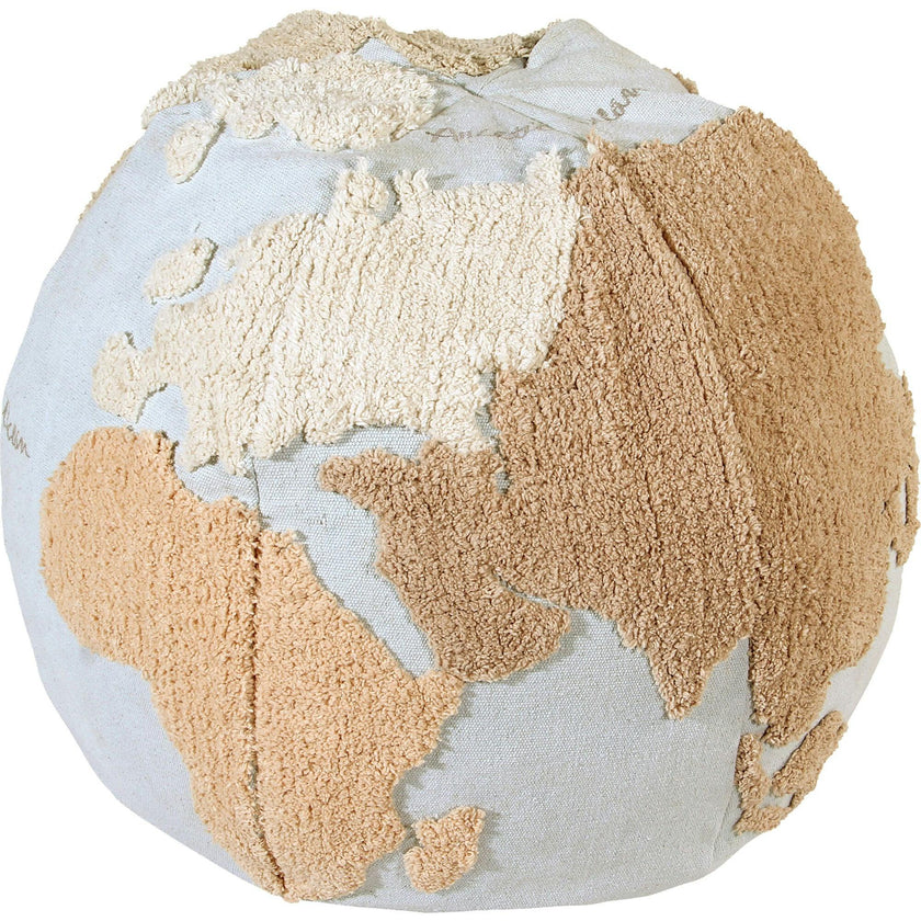 World Map Pouffe