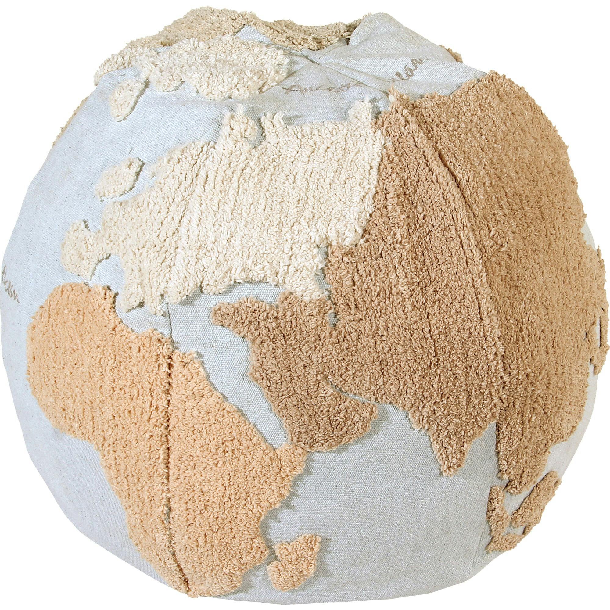 World Map Pouffe