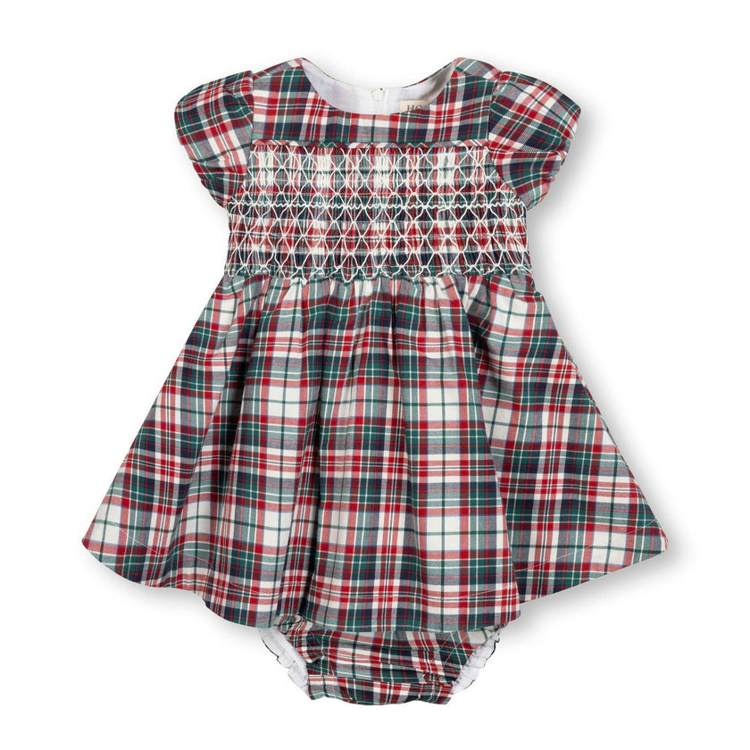 Organic Smocked Puff Sleeve Dress