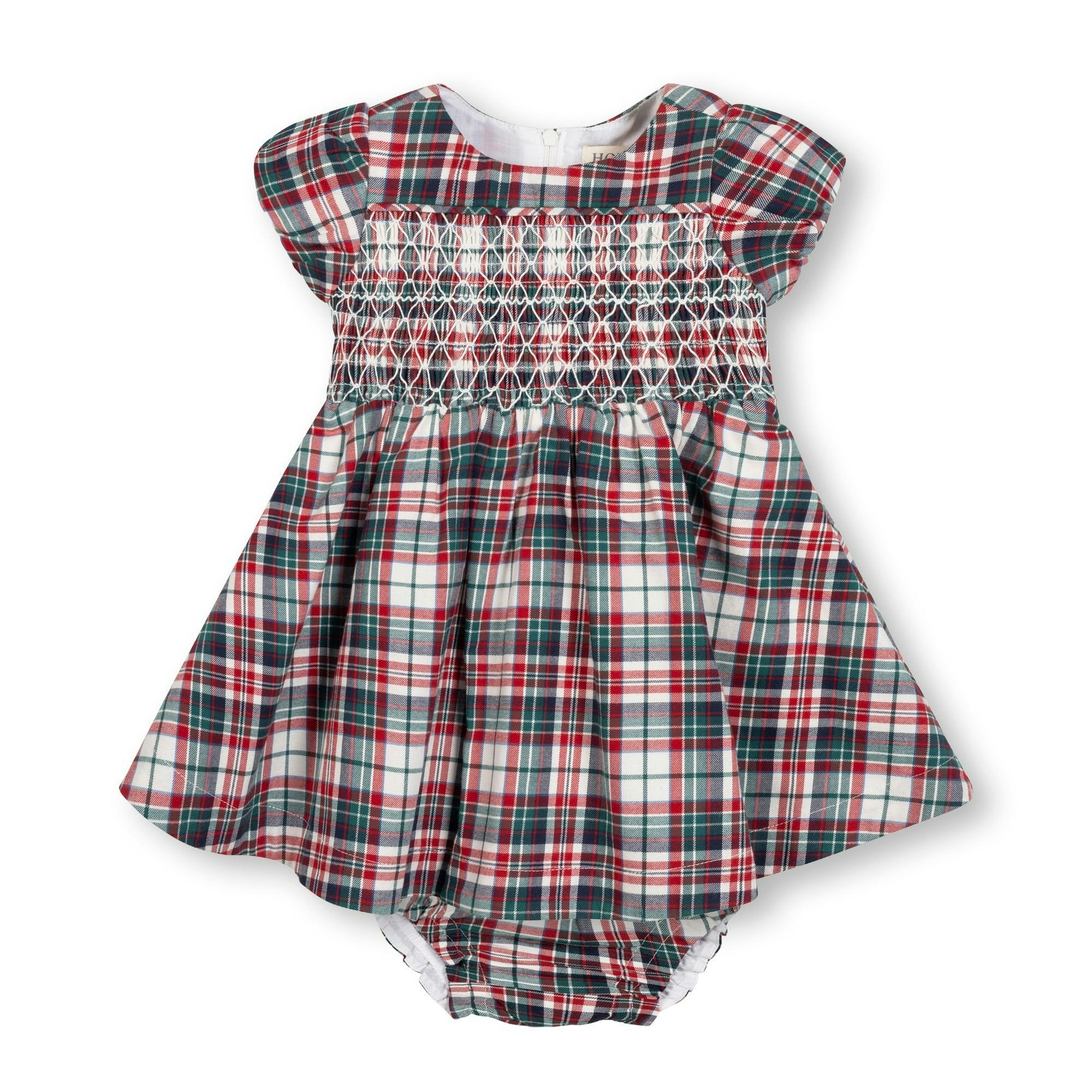 Organic Smocked Puff Sleeve Dress