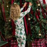 Kids Bamboo PJ Set - Christmas Tree Farm