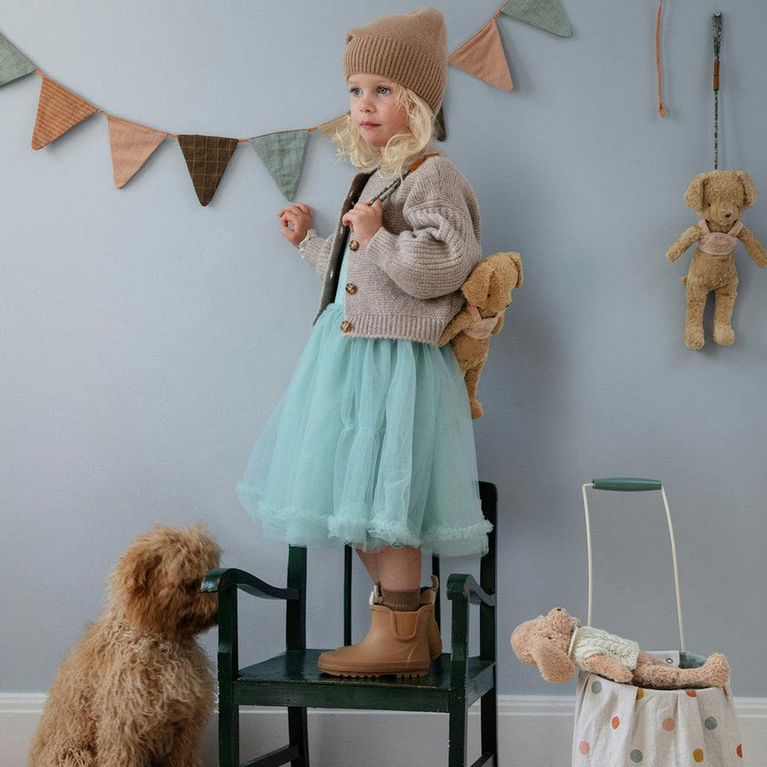 Poodle dog, Vintage plush - Dusty powder