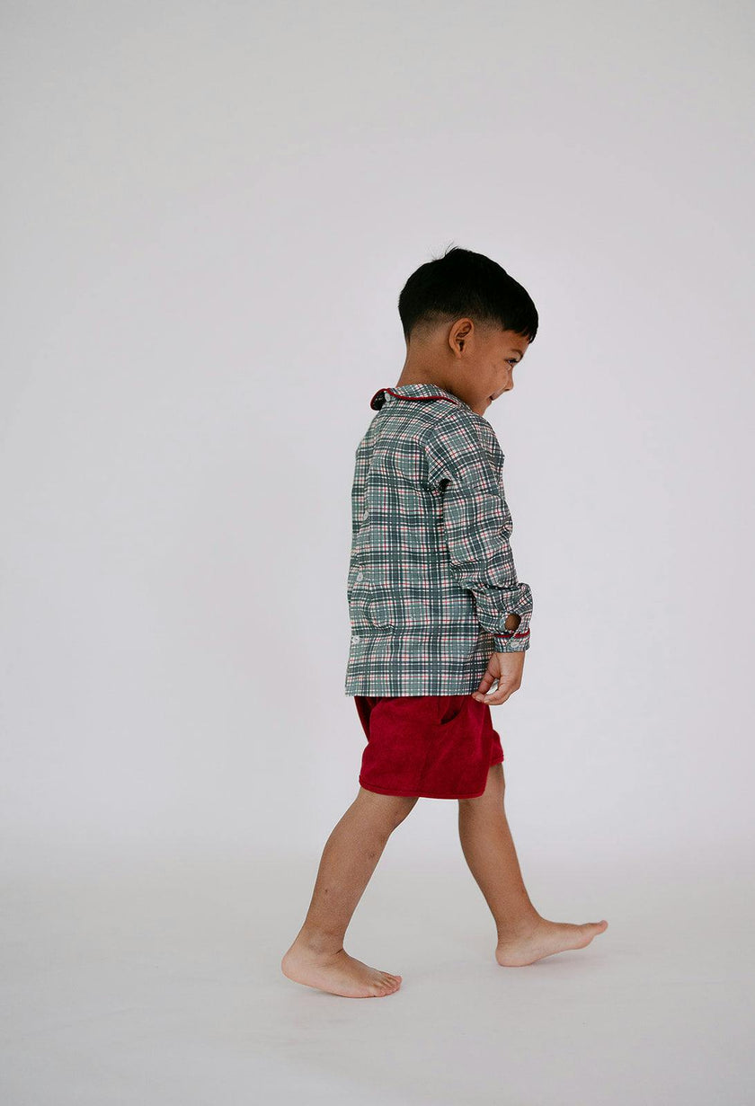 Fuller Short in Red Corduroy