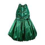 Metallic Bow Bubble Dress