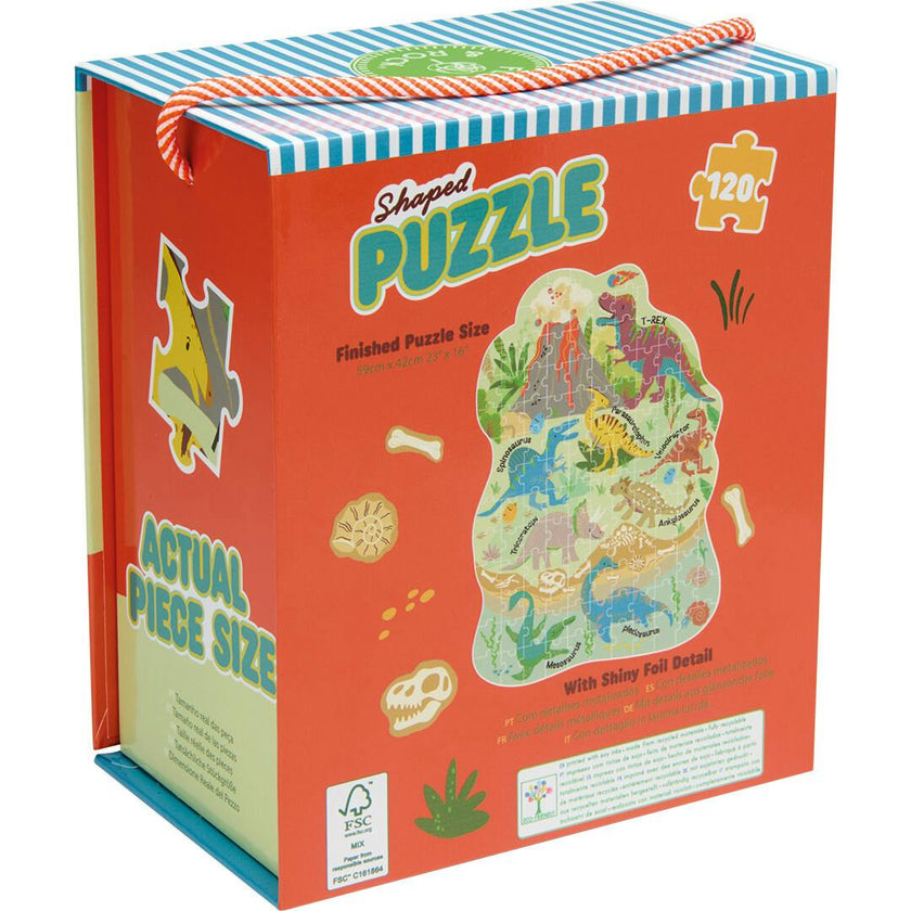 Dino 120pc Shaped Puzzle