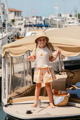 S/S Ruffle Skirt Set in Dolce Vita