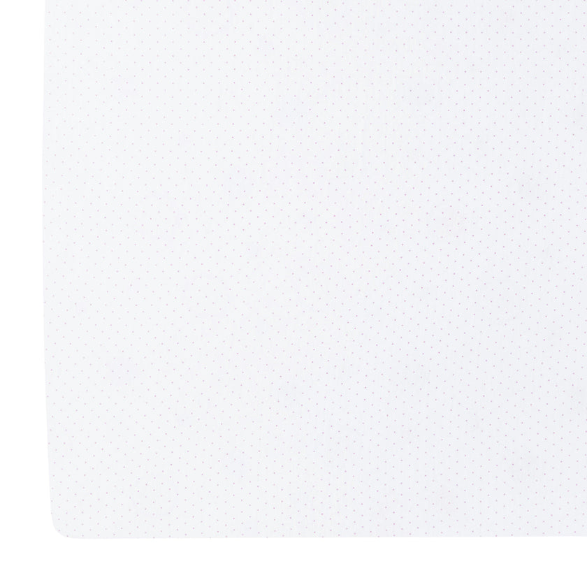 Pima Crib Sheet - Pink Micro Dot