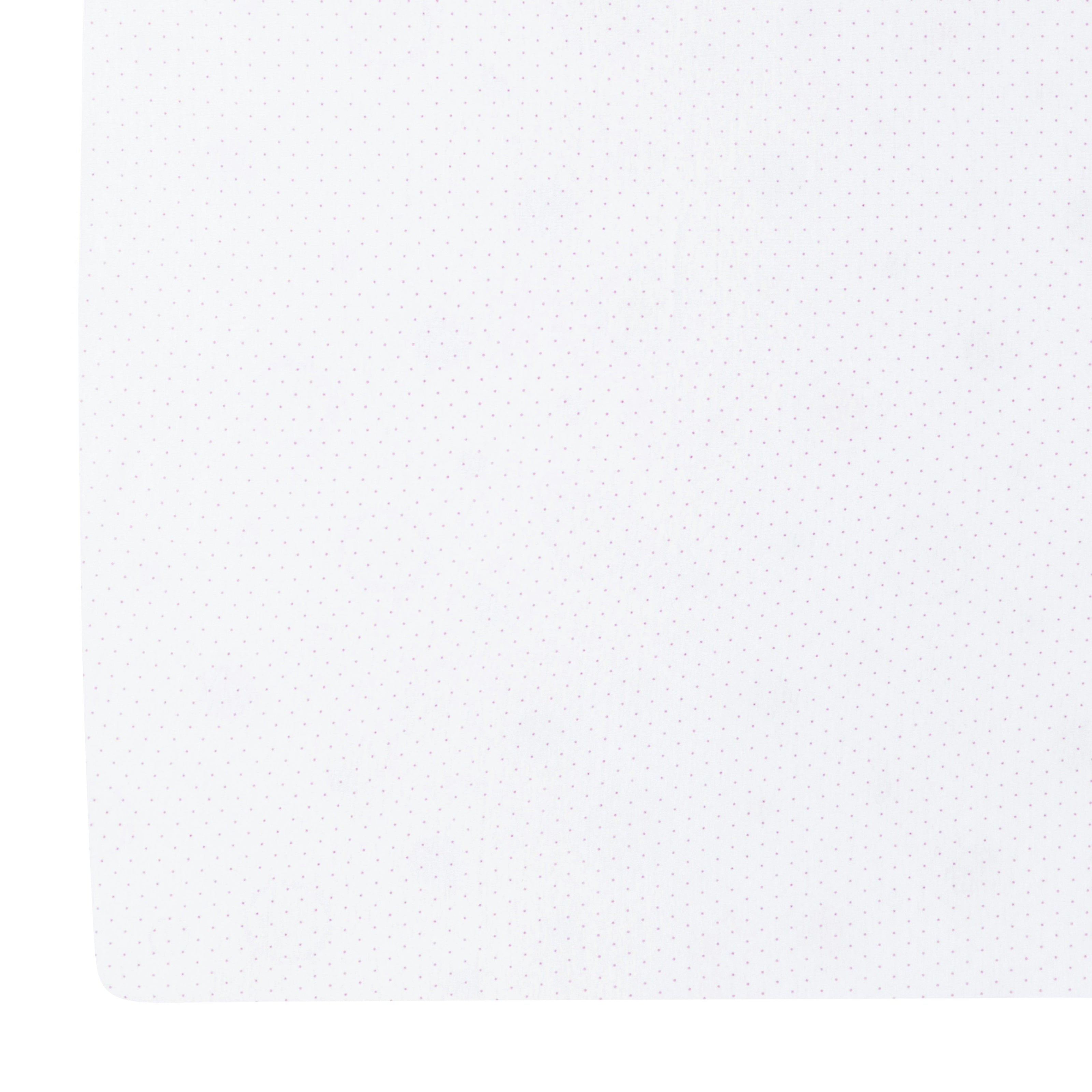 Pima Crib Sheet - Pink Micro Dot