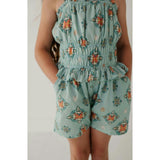 Ruffle Strap Shorts Romper
