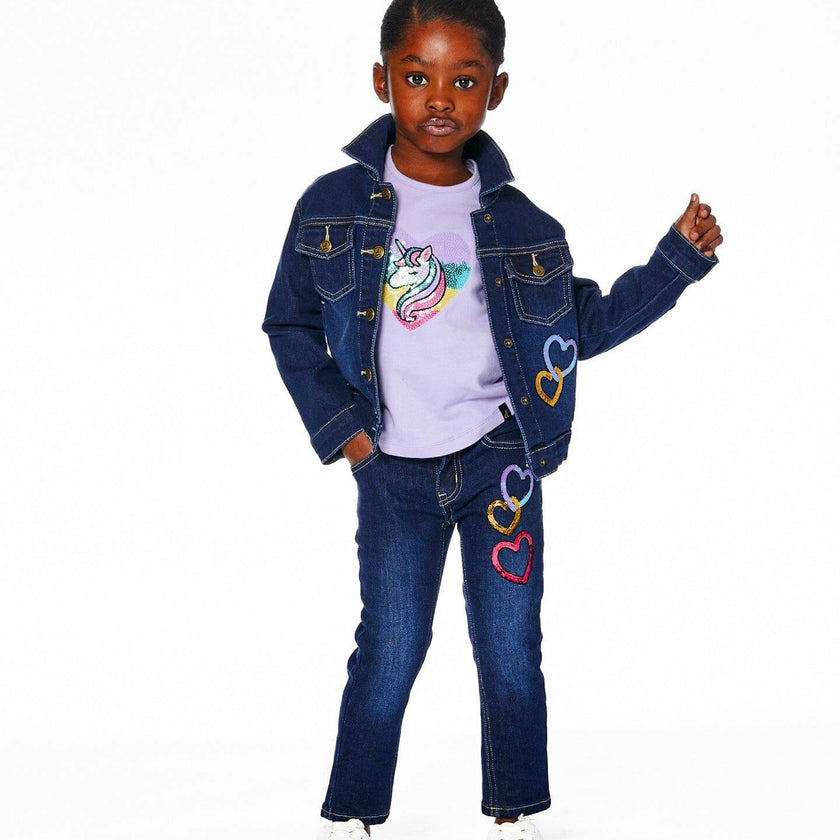 Organic Cotton Long Sleeve T-Shirt with Sequin
