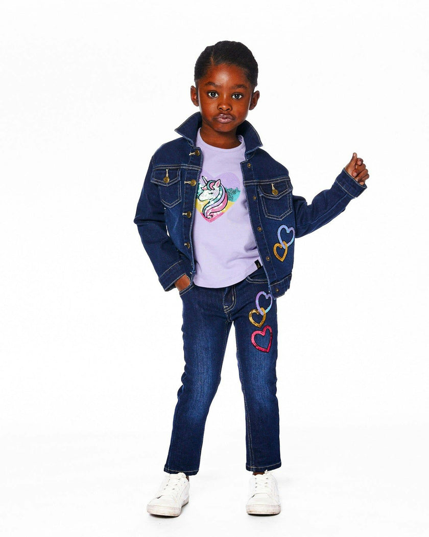 Organic Cotton Long Sleeve T-Shirt with Sequin