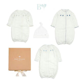 Organic Preemie Sleep Gown Gift Set Leaves