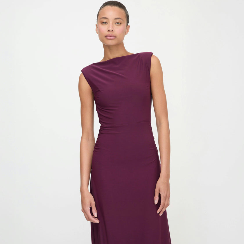 The Sloane Dress - Aubergine