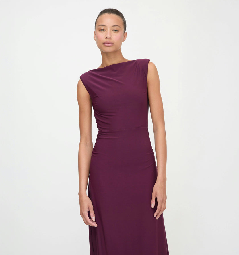 The Sloane Dress - Aubergine