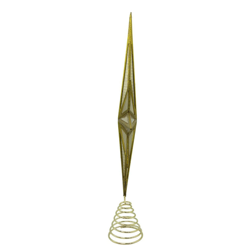 Kurt Adler 16.3-Inch Modern Gold Star Tree Topper