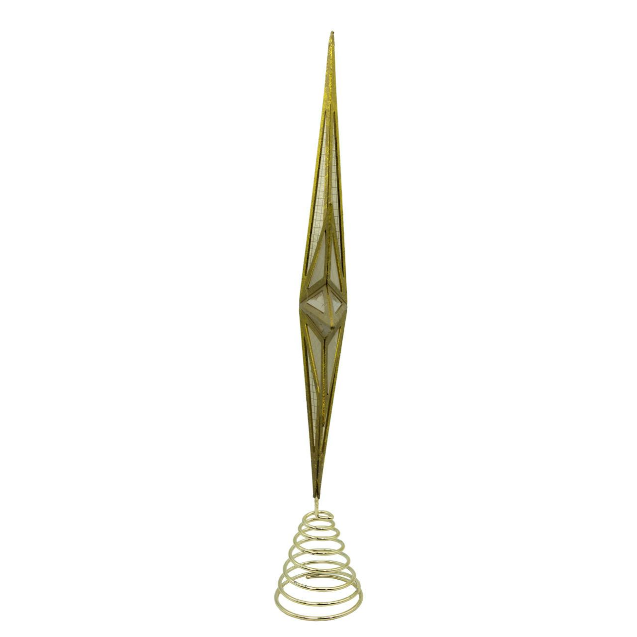 Kurt Adler 16.3-Inch Modern Gold Star Tree Topper
