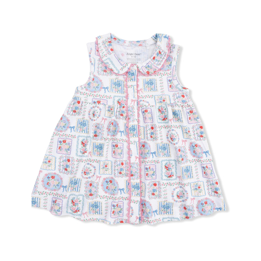 Julep's Floral Patchwork - Jill Dress with Bloomer & Knot Headband Set