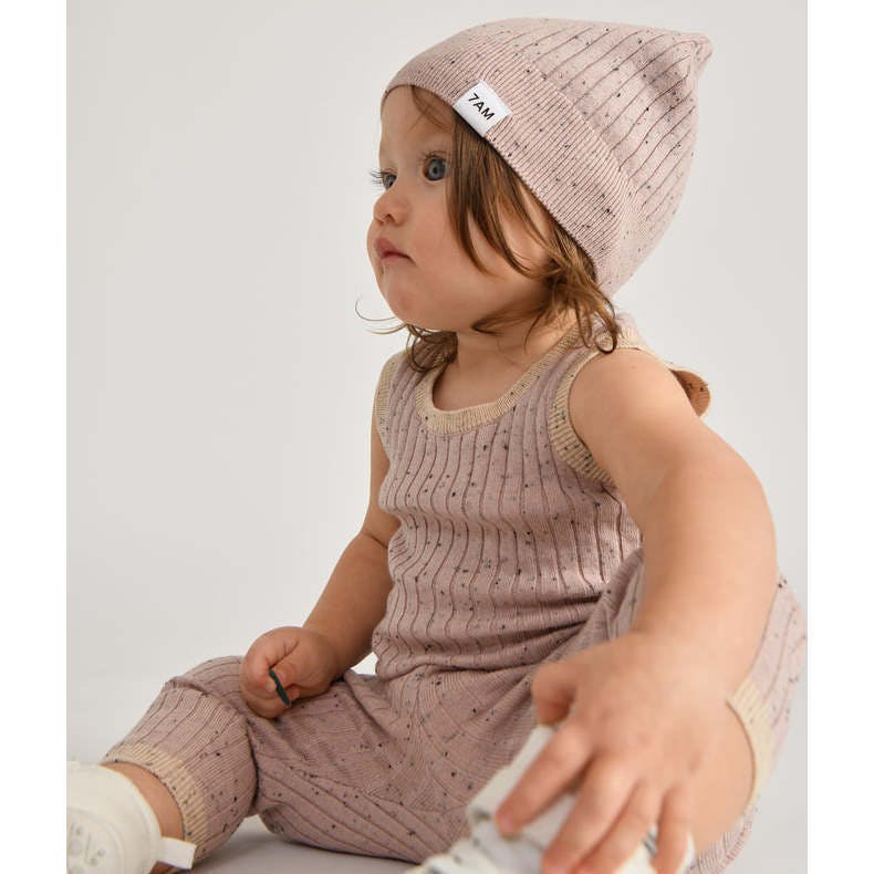 Baby Girls Hug Me Ribbed Contrast Trim Tank Top