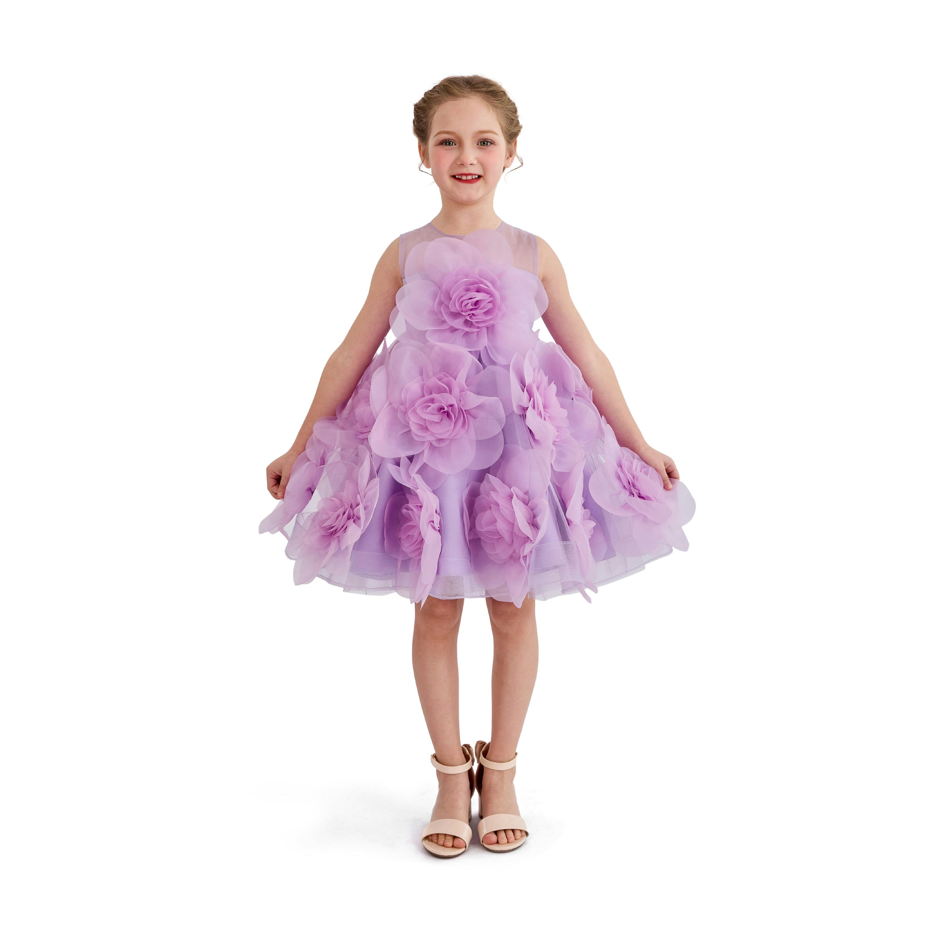 Purple Briellea Embellished Sleeveless Dress