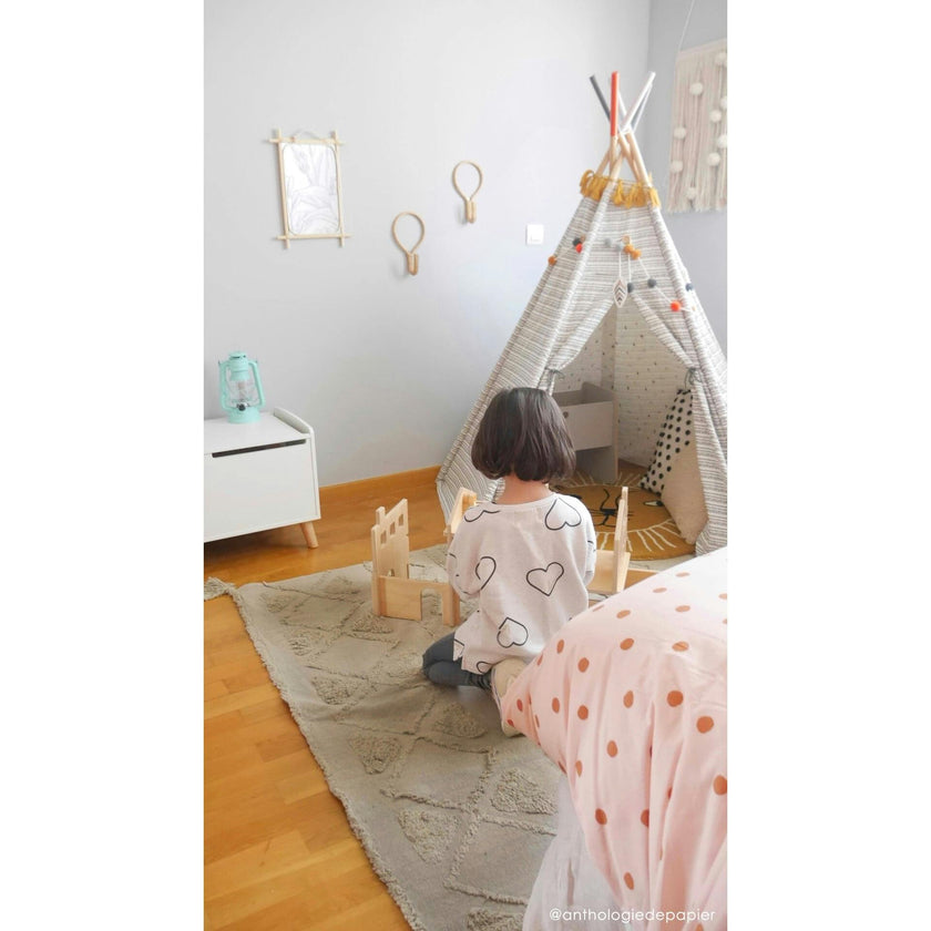Tribu Washable Rug. Green