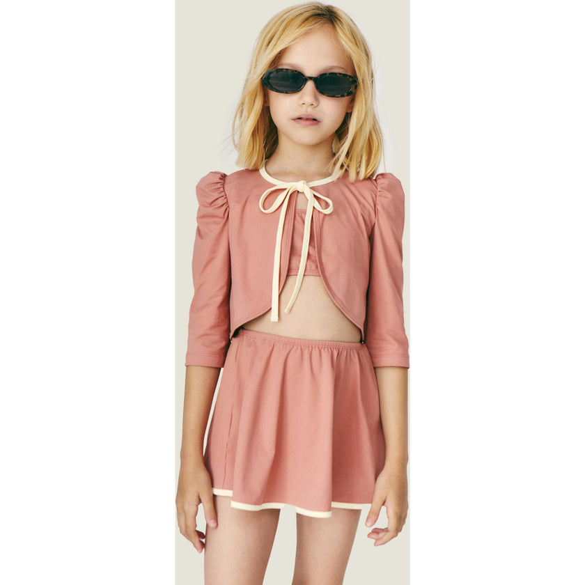 Mipounet SS26 Pauline, Swimw Skirt Ecru Terracota