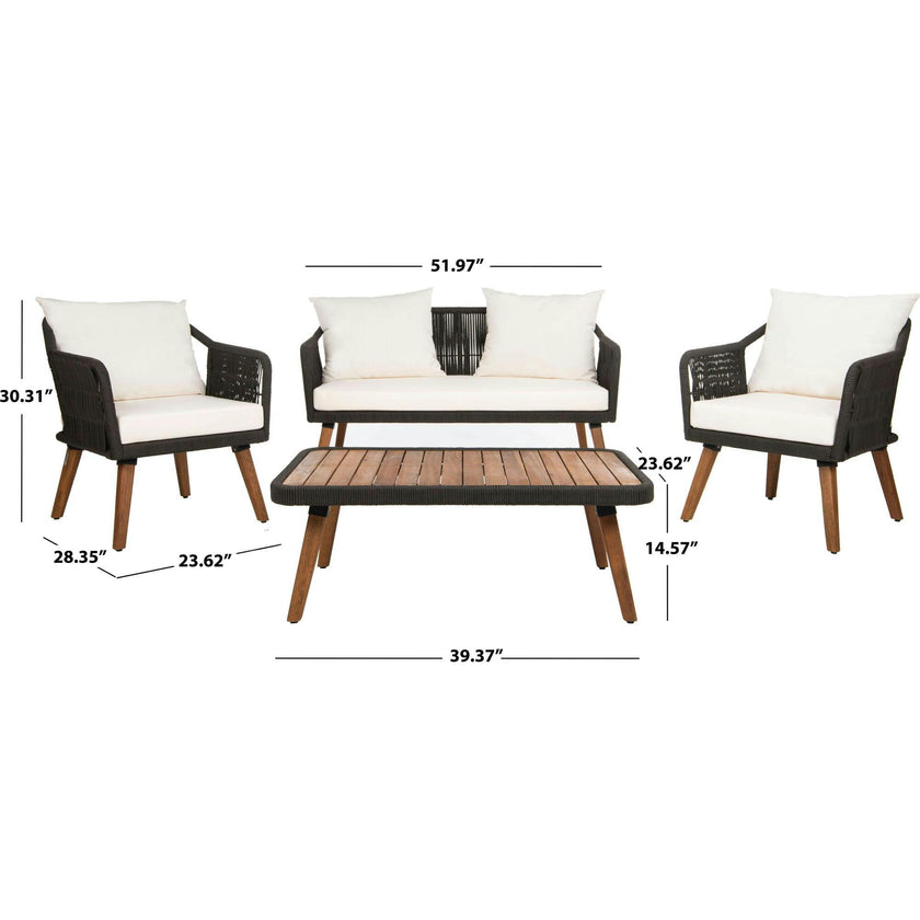 Raldin Rope 4-Piece Outdoor Living Set