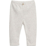 Plush Elastic Waistband Coconut Button Leggings