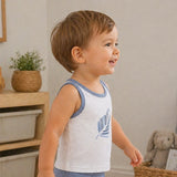 Feather Print Boy Undershirts 3 Pack
