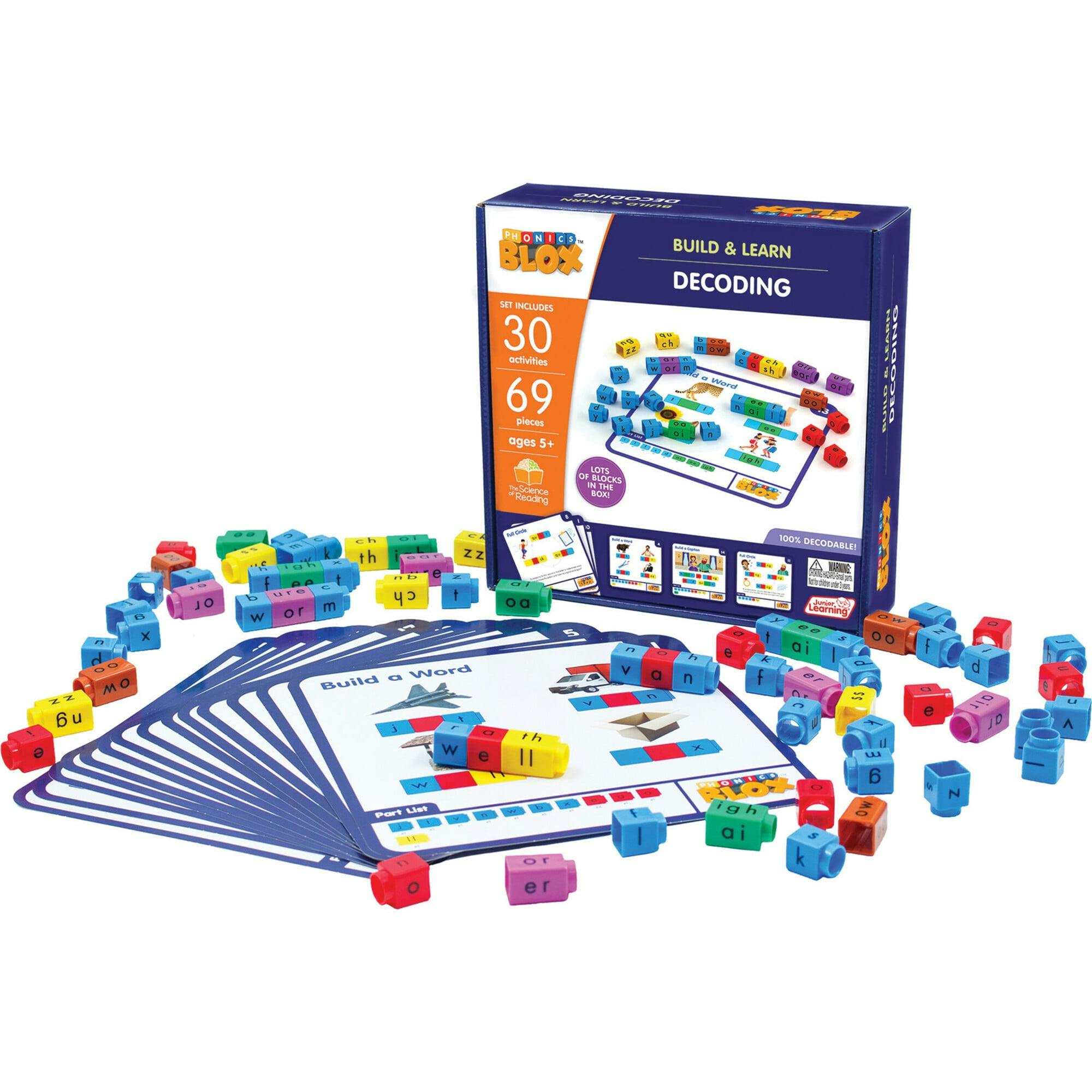 Junior Learning: Rainbow Phonics Blox: Decoding - Phase 3 - Build & Learn
