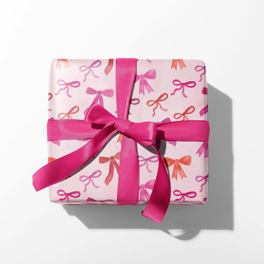 Pink Bows Gift Wrap