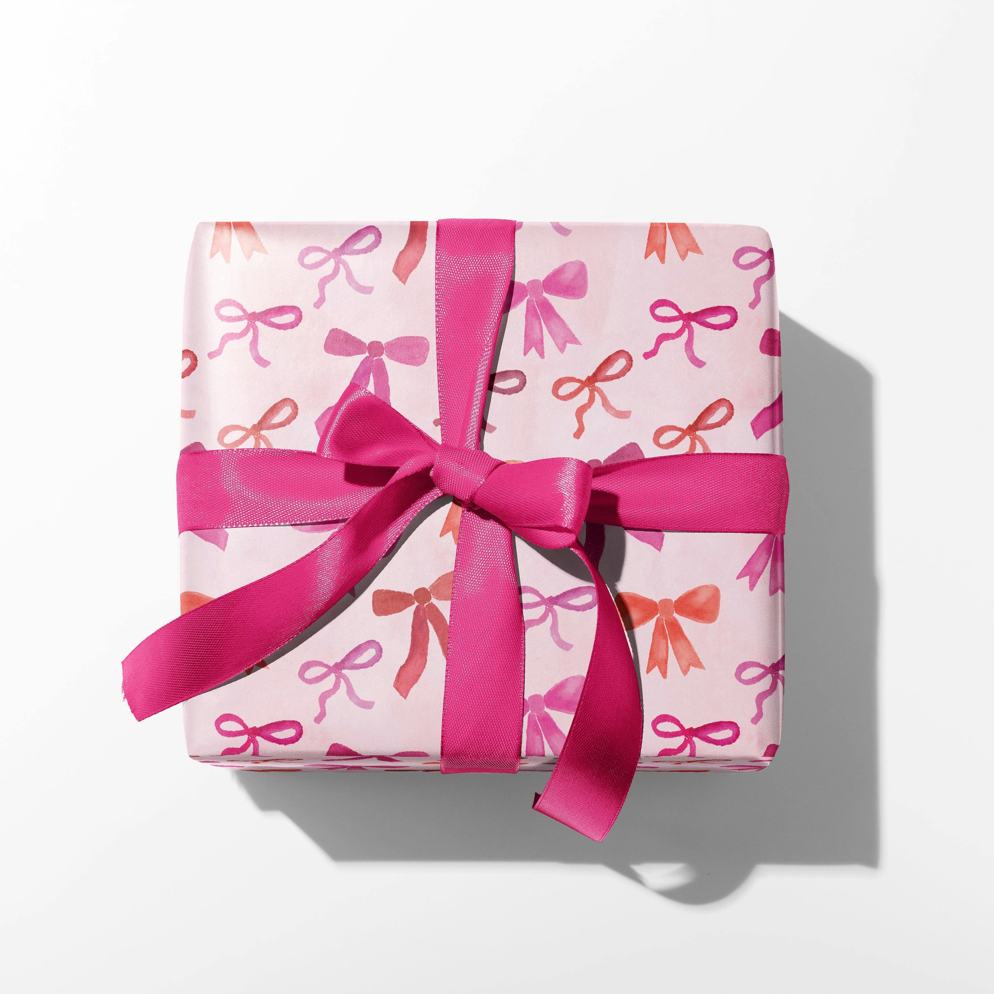 Pink Bows Gift Wrap