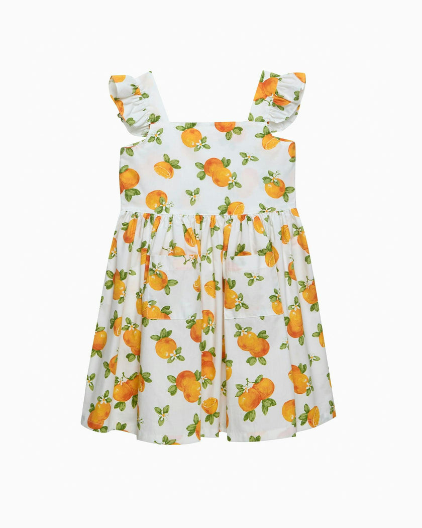 Adelina Summer Dress in Oranges